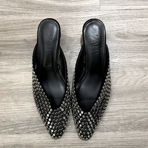Zara Studded Mules